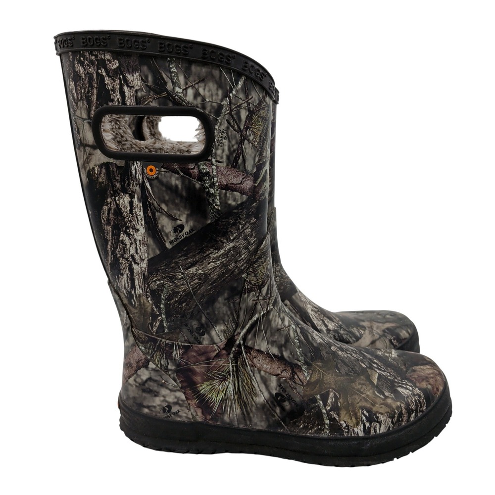 Bogs Youth 6 Classic High Mossy Oak Country Waterproof Faux Fur Rain Boots 72804